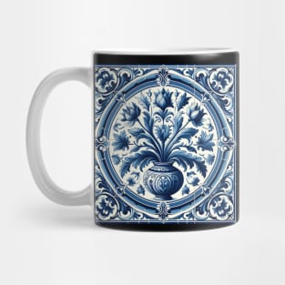 Delft Tile With Plant Pot No.4 Mug